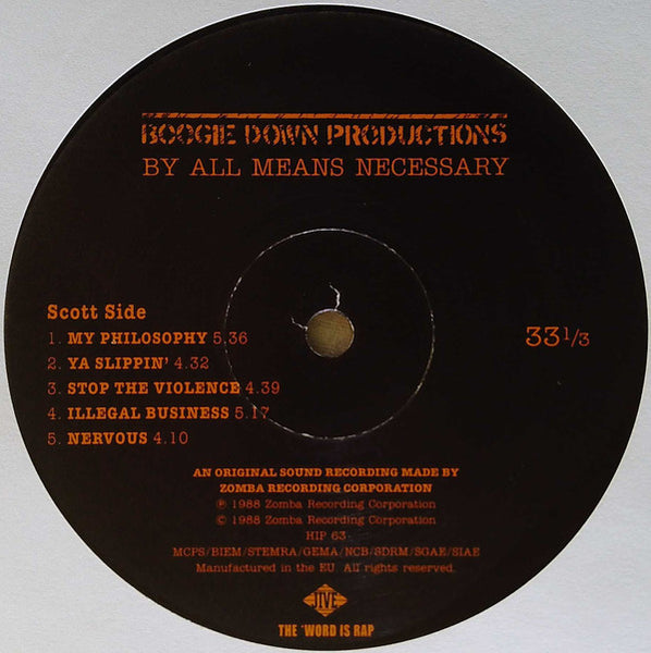 Boogie Down Productions : By All Means Necessary (LP, Album, Ltd)