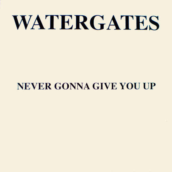 Watergates : Never Gonna Give You Up (12")