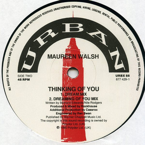 Maureen Walsh : Thinking Of You (12")