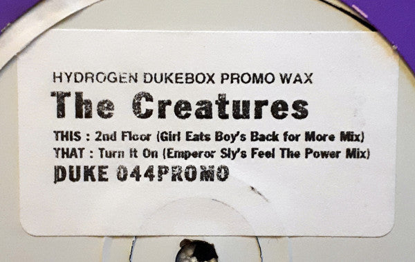 The Creatures : 2nd Floor / Turn It On (12", Promo, W/Lbl, Sti)