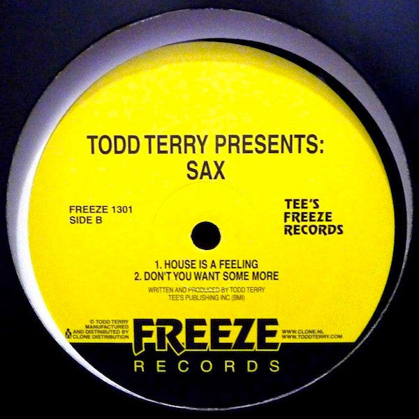 Todd Terry Presents Sax : Jazz Anthem (12")