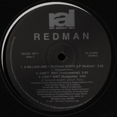 Redman : Can't Wait (12", RE)