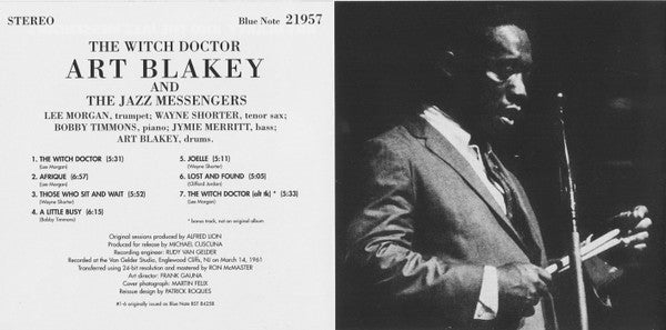 Art Blakey & The Jazz Messengers : The Witch Doctor (CD, Album, RE)