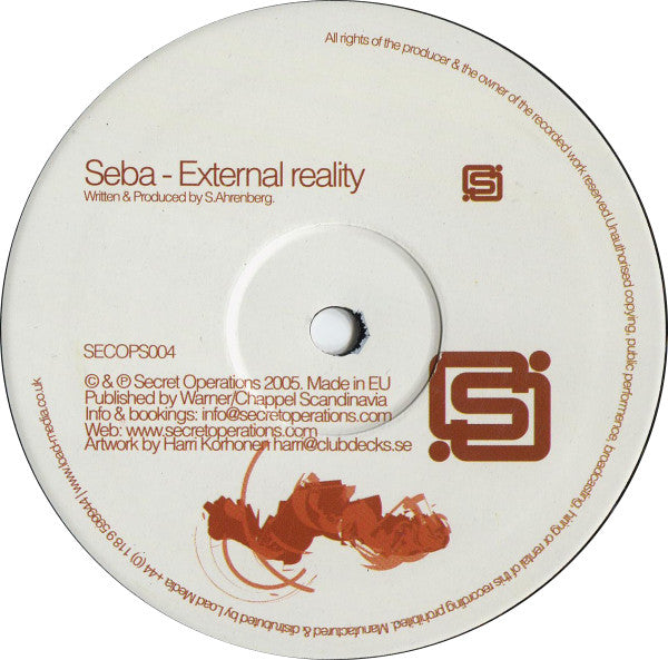 Seba : Shapeshifter / External Reality (12")