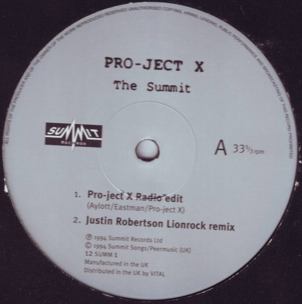 Pro-ject X : The Summit (12")