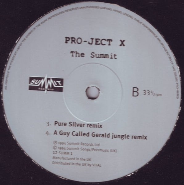 Pro-ject X : The Summit (12")