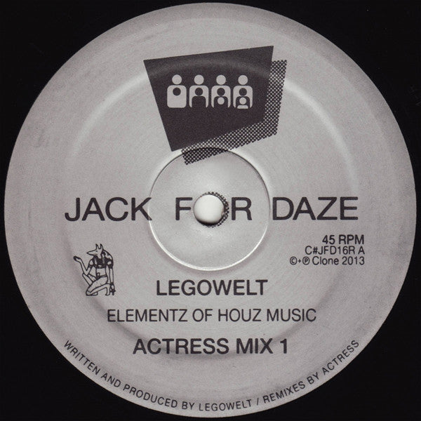 Legowelt : Elementz Of Houz Music (Actress Rmxs) (12")