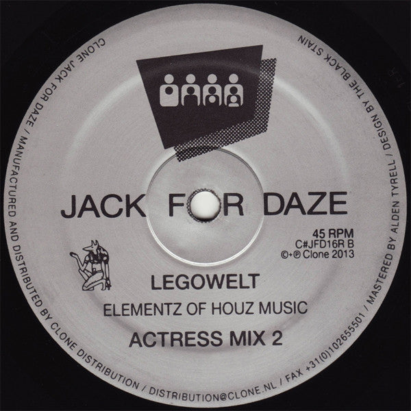 Legowelt : Elementz Of Houz Music (Actress Rmxs) (12")