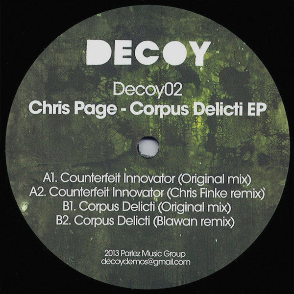 Chris Page (7) : Corpus Delicti EP (12", EP)