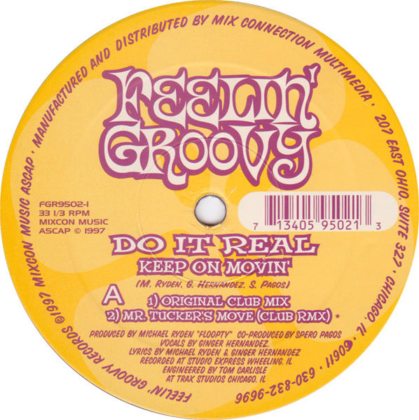 Do It Real : Keep On Movin' (12")