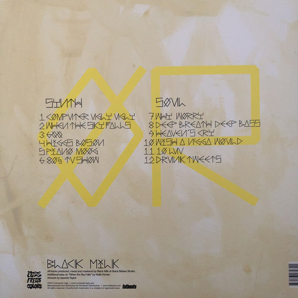 Black Milk : Synth Or Soul (LP, Album, Yel)