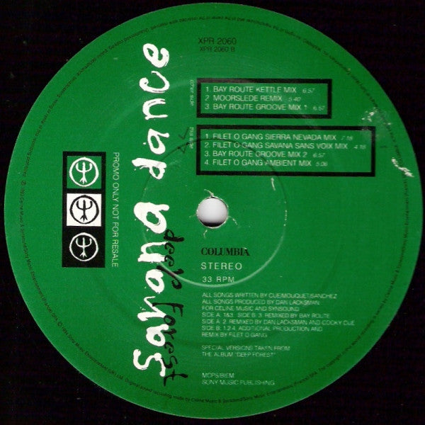 Deep Forest : Savana Dance (12", Promo)