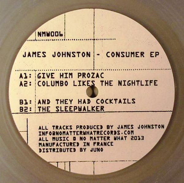 James Johnston (5) : Consumer EP (12", EP, Tra)