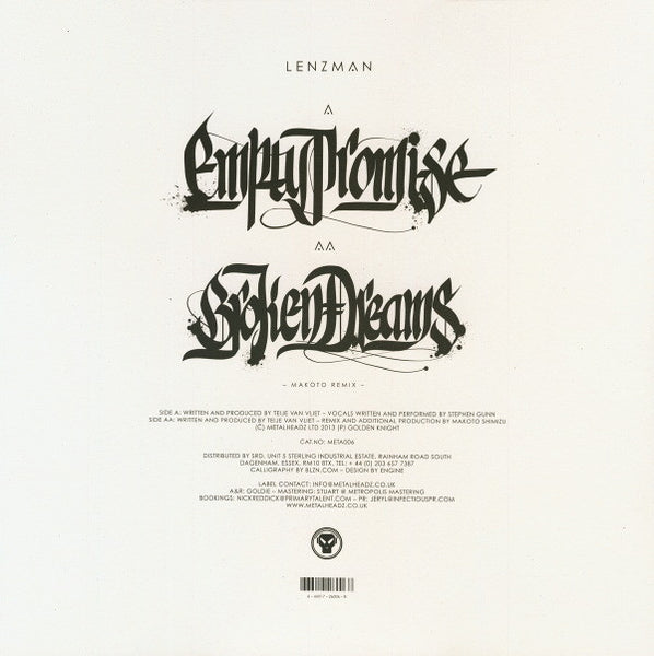 Lenzman : Empty Promise (12")