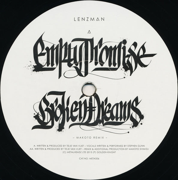 Lenzman : Empty Promise (12")