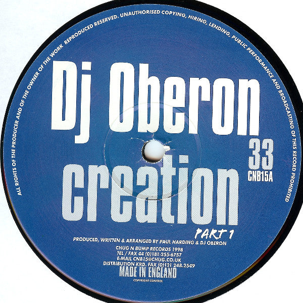 DJ Oberon : Creation (12")