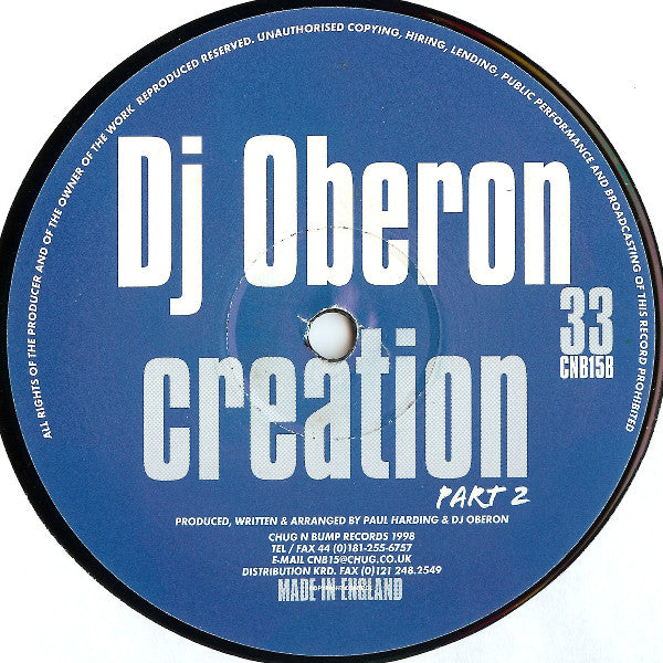 DJ Oberon : Creation (12")