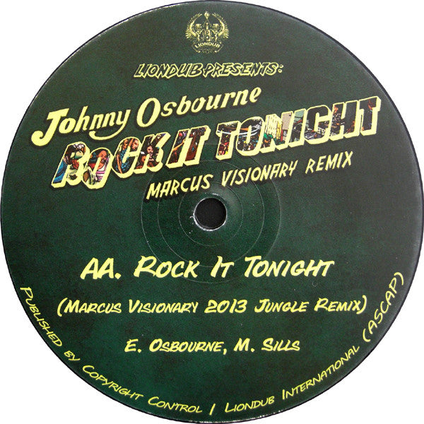 Johnny Osbourne : Rock It Tonight - Marcus Visionary Remix (12", Maxi)