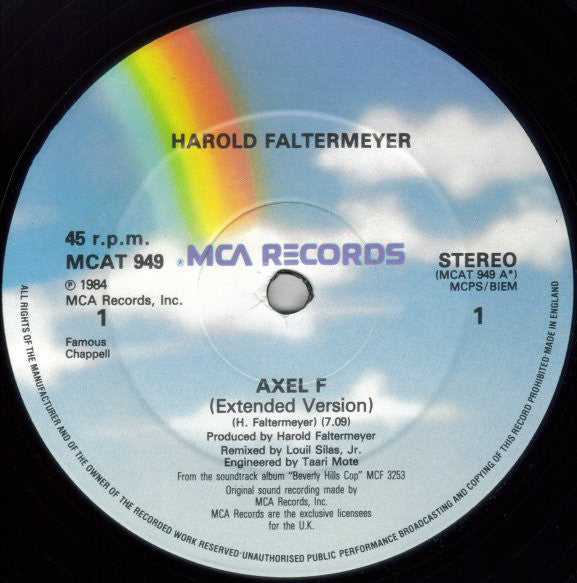 Harold Faltermeyer : Axel F (12")