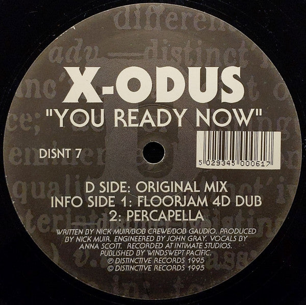 X-Odus (2) : You Ready Now (12")