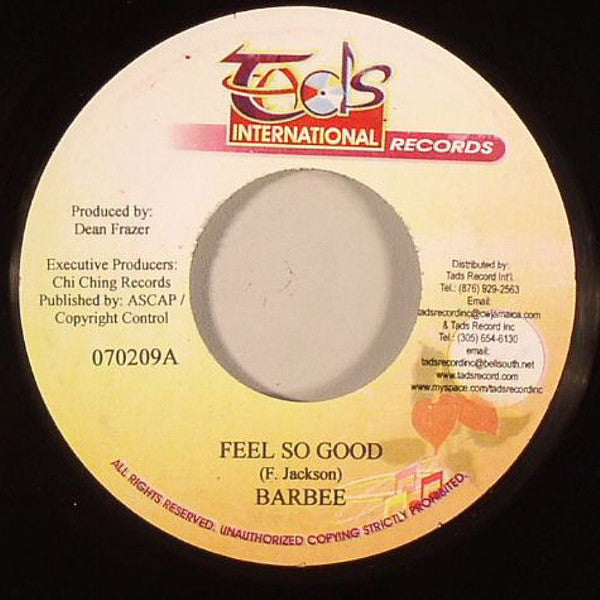 Barbee : Feel So Good (7")