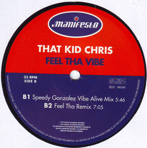 That Kid Chris : Feel Tha Vibe (12", Single)