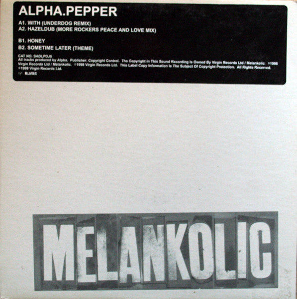 Alpha : Pepper (12", Promo)