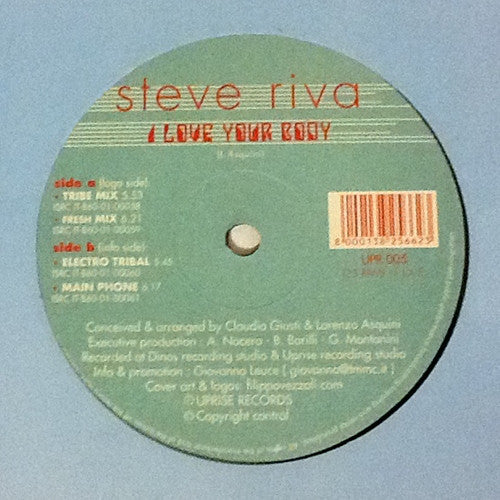 Steve Riva : I Love Your Body (12")