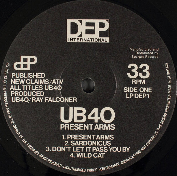 UB40 : Present Arms (LP, Album, Dam + 12")