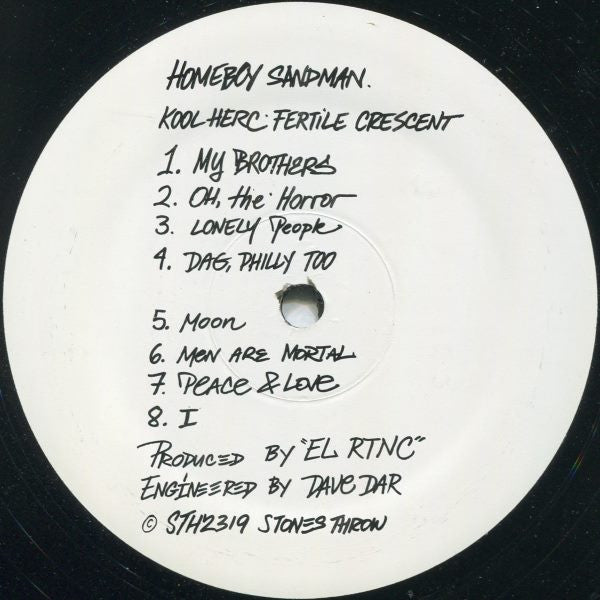 Homeboy Sandman : Kool Herc: Fertile Crescent (12")