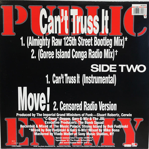 Public Enemy : Can't Truss It (12")