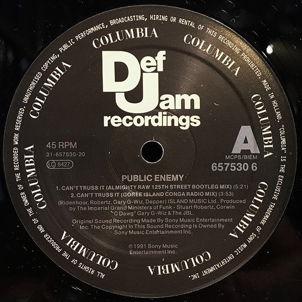 Public Enemy : Can't Truss It (12")