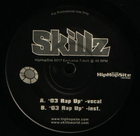 Skillz : 03 Rap Up (7", Promo)