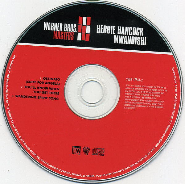 Herbie Hancock : Mwandishi (CD, Album, RE, Dig)