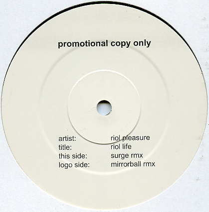 Riol Pleasure : Riol Life (12", Promo)
