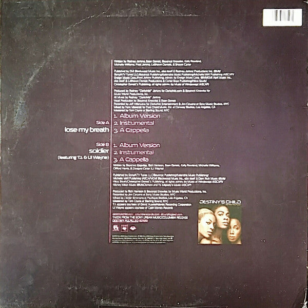 Destiny's Child : Lose My Breath (12")