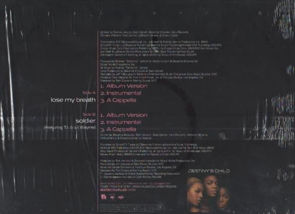 Destiny's Child : Lose My Breath (12")