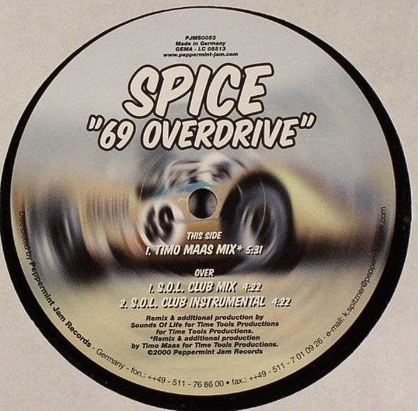 Spice : 69 Overdrive (12")