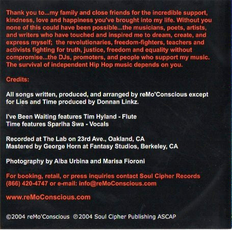 reMo Conscious : Thought Criminal: Journal Of A Serial Thinker (CD, EP)