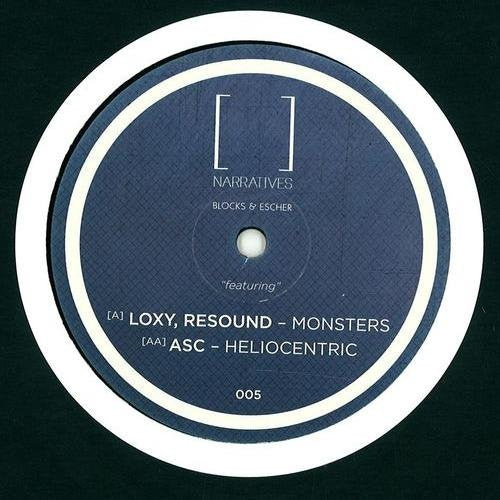 Blocks & Escher Featuring Loxy & Resound & ASC : Monsters / Heliocentric (12")