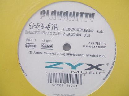 Playahitty : 1-2-3! (Train With Me) (12")