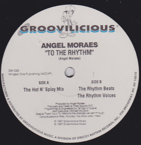 Angel Moraes : To The Rhythm (12")