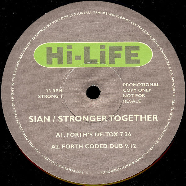 Sian (2) : Stronger Together (2x12", Promo)