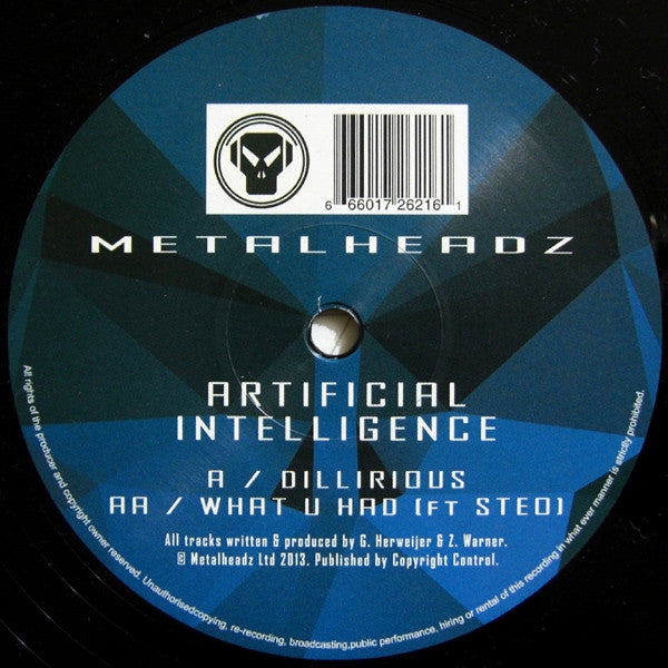 Artificial Intelligence : Dillirious / What U Had (12")