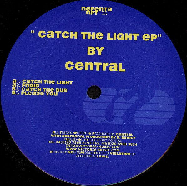 Central : Catch The Light EP (12", EP)