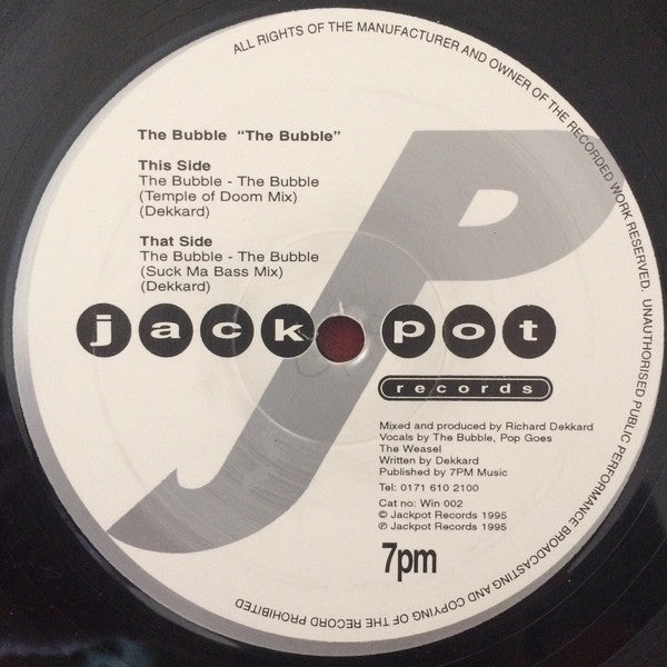 The Bubble : The Bubble (12", RE)