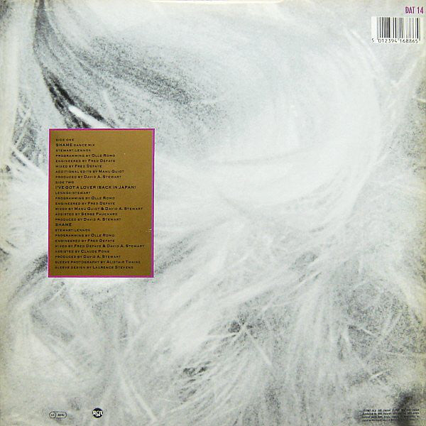 Eurythmics : Shame (12", Single)