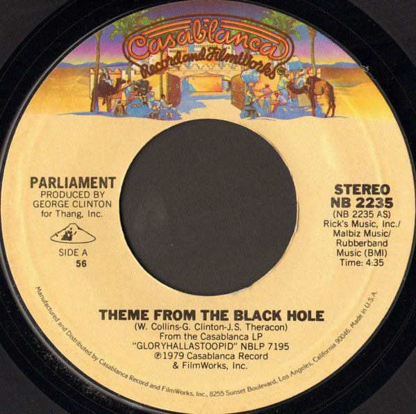Parliament : Theme From The Black Hole (7", Single, Styrene, 56 )