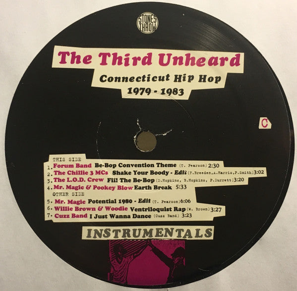 Various : The Third Unheard (Connecticut Hip Hop 1979-1983) (Instrumentals) (2xLP, Comp)