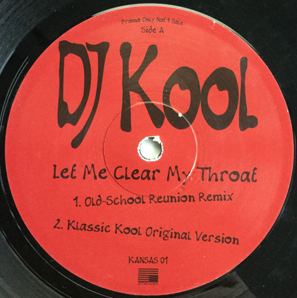 DJ Kool : Let Me Clear My Throat (12", Promo)